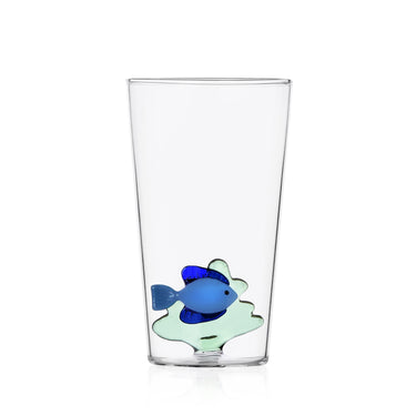 Long drink -lasi "Blue Fish Green Seaweed" | 45 cl | Marine Garden Collection-Ichendorf Milano-Sasu’s sisustus- ja huonekaluliike