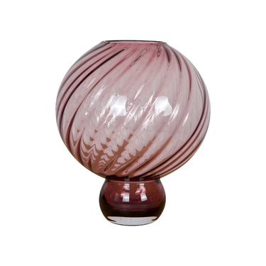 Luumun värinen kukkamaljakko | ⌀29 x 27cm | Meadow Swirl Vase
