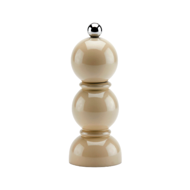 Maitokahvinsävyinen suola-/pippurimylly | ⌀5,5 x 14 cm | Mini Bobbin-Addison Ross-Sasu’s sisustus- ja huonekaluliike