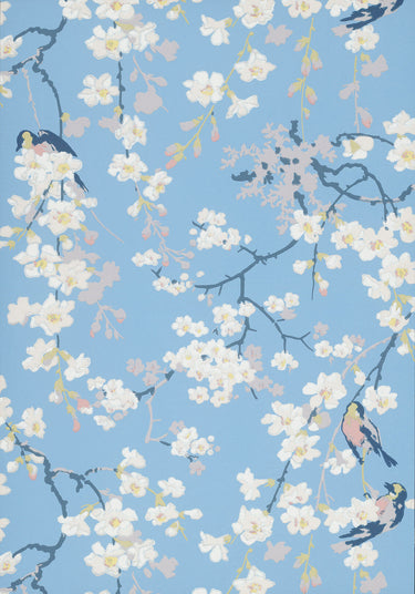Massingberd Blossom Pale Blue | non-woven tapetti | National Trust Papers II