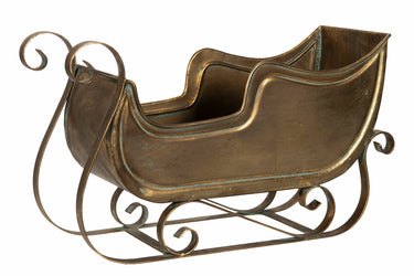 Släde Antik Mässing | 40x15x24cm