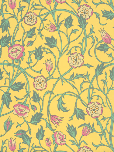 May's Tulip Indian Yellow | non-woven tapetti | In the Garden