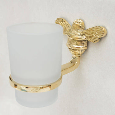 Messinkinen hammasharjateline | K9,5 cm | Bee-Brass bee-Sasu’s sisustus- ja huonekaluliike