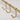 Brass hanging rod with 3 hooks | Matte brass