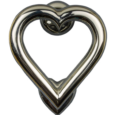Messinkinen ovikolkutin nikkelinvärisenä | Love Heart-Brass bee-Sasu’s sisustus- ja huonekaluliike