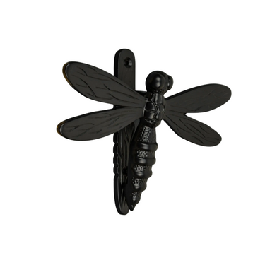 Messinkinen sudenkorento-ovikolkutin | Musta | Dragonfly-Brass bee-Sasu’s sisustus- ja huonekaluliike