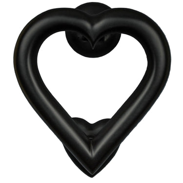 Messinkinen sydän-ovikolkutin | Musta | Love Heart-Brass bee-Sasu’s sisustus- ja huonekaluliike
