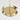 Brass toilet paper holder for the floor | Polished brass | Ø14 x 38 cm | Bee
