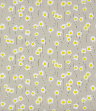 Moon Daisies Slaked Lime | non-woven tapetti | In the Garden