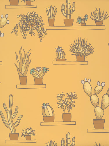 Mr Straw's Greenhouse Light Gold | non-woven tapetti | In the Garden