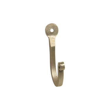 Naulakkokoukku rautaa | Antiikkimessinki | 1 x 5 x 9 cm-Chic Antique-Sasu’s sisustus- ja huonekaluliike