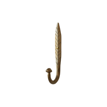 Naulakkokoukku rautaa | Antiikkimessinki | 2 x 5,5 x 15,5 cm-Chic Antique-Sasu’s sisustus- ja huonekaluliike