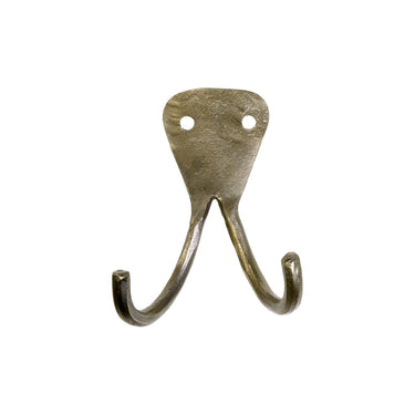 Naulakkokoukku rautaa | Antiikkimessinki | 7 x 9 cm-Chic Antique-Sasu’s sisustus- ja huonekaluliike