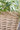 French Basket w. plastic liner set of 3 H32/L40/W40 cm nature