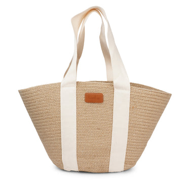 CREAM / JUTE PEPPINO - JUTE BAG WITH COTTON HANDLES 45 X 40 CM