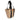 BLACK / JUTE PEPPINO - JUTE BAG WITH COTTON HANDLES 45 X 40 CM