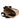 BLACK / JUTE PEPPINO - JUTE BAG WITH COTTON HANDLES 45 X 40 CM