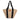 BLACK / JUTE PEPPINO - JUTE BAG WITH COTTON HANDLES 45 X 40 CM