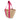 HOT PINK / JUTE PEPPINO - JUTE BAG WITH COTTON HANDLES 45 X 40 CM