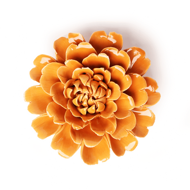 Oranssi kehäkukka-posliinikukka | 11,4 x 4,6 cm-Chive-Sasu’s sisustus- ja huonekaluliike