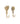 Devi Palmtree Hook Set Gold Antique Shiny | 12 x 7 x 0,5 cm