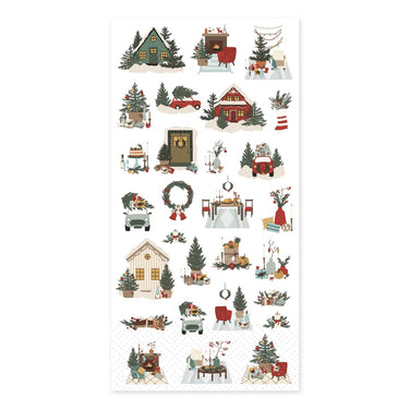 Napkin w. Christmas motifs L20/W10cm