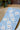 Napkin w. flower garlands L20/W10 cm sky blue