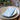 Napkin w. flower garlands L20/W10 cm sky blue