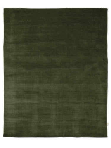 Pehmeä 2 cm paksu metsänvihreä villamatto | Solid Forest Green-Classic Collection-Sasu’s sisustus- ja huonekaluliike