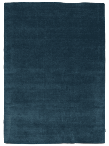 Pehmeä 2 cm paksu petroolin sininen villamatto | 250 x 350 cm | Solid-Classic Collection-Sasu’s sisustus- ja huonekaluliike