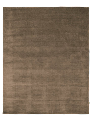 Pehmeä 2 cm paksu ruskea villamatto | 250 x 350 cm | Solid Brown-Classic Collection-Sasu’s sisustus- ja huonekaluliike