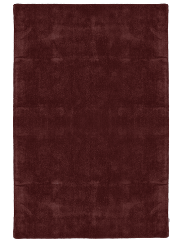 Pehmeä 2 cm paksu viininpunainen villamatto | 250 x 350 cm | Solid-Classic Collection-Sasu’s sisustus- ja huonekaluliike