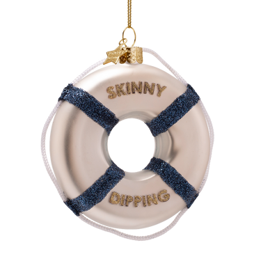 Pelastusrengas "Skinny Dipping" joulukoriste | 8,5 x 2 x 9,5 cm-Vondels-Sasu’s sisustus- ja huonekaluliike