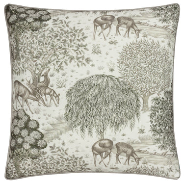 Pellavan sävyinen sisustustyyny | Myös ulkokäyttöön | 55 x 55 cm | William Morris The Brook-Riva Home-Sasu’s sisustus- ja huonekaluliike