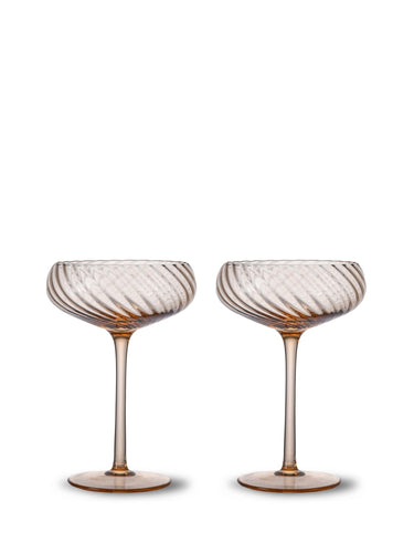 Persikan sävyinen shampanjalasi "coupe" 2kpl | 30cl | Opacity-Byon by Sagaform-Sasu’s sisustus- ja huonekaluliike