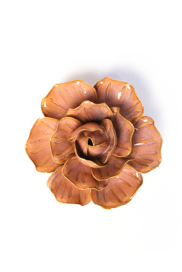 Persikanvaaleanpunainen neilikka-posliinikukka Chive, ⌀8,9 x 4,4 cm – tuotekuva