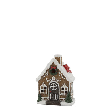 Piparkakkutalo led-valoilla | 10 x 7 x 13 cm | Noël-Chic Antique-Sasu’s sisustus- ja huonekaluliike
