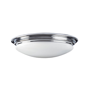 Plafondi kiillotettu kromi | Kylpyhuoneeseen | ⌀35,6 x 10 cm | Brompton | (IP44)-Elstead Lighting-Sasu’s sisustus- ja huonekaluliike