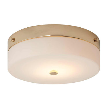 Plafondi Kiillotettu kulta | Kylpyhuoneeseen | ⌀29 x 9,5 cm | Tamar | (IP44)-Elstead Lighting-Sasu’s sisustus- ja huonekaluliike