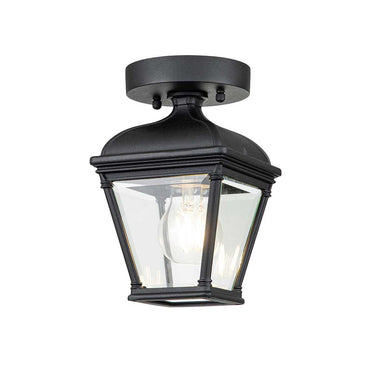 Plafondi musta | Ulkokäyttöön | ⌀14,2 x 22,4 cm | Bayview | (IP44)-Elstead Lighting-Sasu’s sisustus- ja huonekaluliike