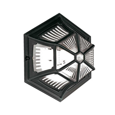 Plafondi musta | Ulkokäyttöön | ⌀30 x 16,5 cm | Parish | (IP44)-Elstead Lighting-Sasu’s sisustus- ja huonekaluliike