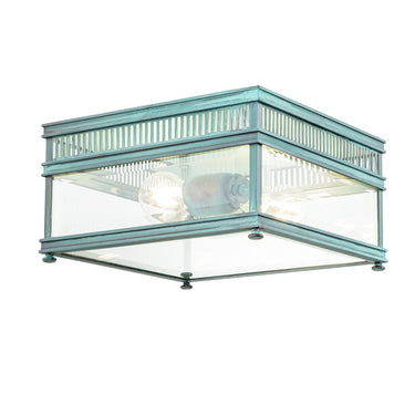 Plafondi vihreä patina | Ulkokäyttöön | ⌀30 x 16,5 cm | Holborn | (IP44)-Elstead Lighting-Sasu’s sisustus- ja huonekaluliike