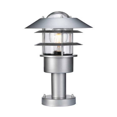 Pollarivalaisin hopea | Ulkokäyttöön | ⌀21,8 x 30,5 cm | Helsingor | (IP44)-Elstead Lighting-Sasu’s sisustus- ja huonekaluliike