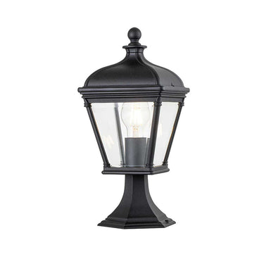 Pollarivalaisin musta | Ulkokäyttöön | ⌀18 x 39,3 cm | Bayview | (IP44)-Elstead Lighting-Sasu’s sisustus- ja huonekaluliike