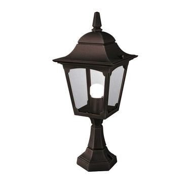 Pollarivalaisin musta | Ulkokäyttöön | ⌀20,5 x 50 cm | Chapel | (IP44)-Elstead Lighting-Sasu’s sisustus- ja huonekaluliike
