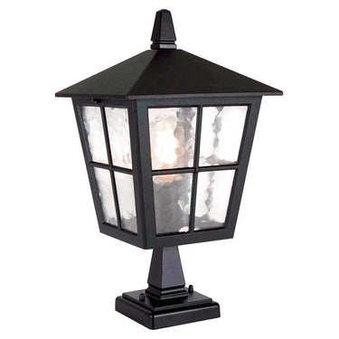 Pollarivalaisin musta | Ulkokäyttöön | ⌀21,5 x 38 cm | Canterbury | (IP43)-Elstead Lighting-Sasu’s sisustus- ja huonekaluliike