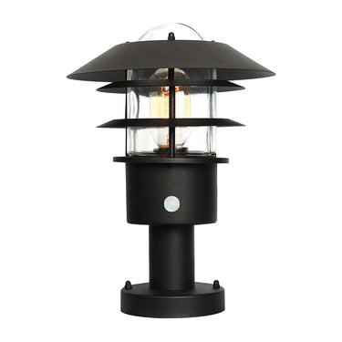 Pollarivalaisin musta | Ulkokäyttöön | ⌀21,8 x 30,5 cm | Helsingor | (IP44)-Elstead Lighting-Sasu’s sisustus- ja huonekaluliike