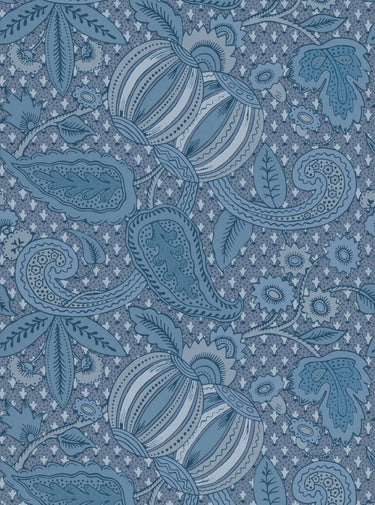 Pomegranate Blue Scale | non-woven tapetti | National Trust Papers