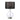 Pöytävalaisin lasi/kiillotettu nikkeli mustalla varjostimella | ⌀36 cm | Orb-Elstead Lighting-Sasu’s sisustus- ja huonekaluliike