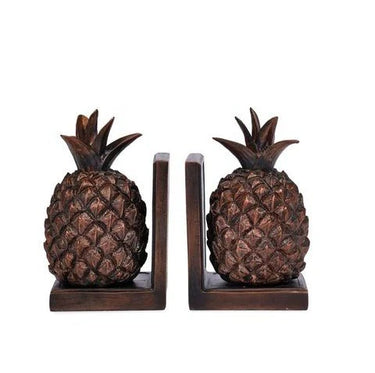 Pronssinsävyiset kirjantuet 2 kpl | 11 x 10 x 18 cm | Pineapple-Mindy Brownes-Sasu’s sisustus- ja huonekaluliike